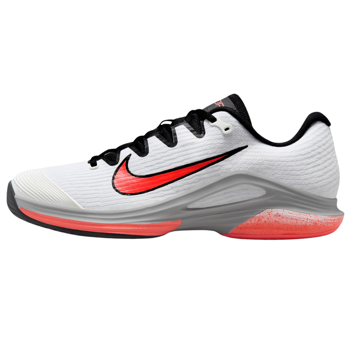 Nike Zoom Vapor 12 Hard Court Mens Tennis Shoes - White/Hot Lava Wolf Grey