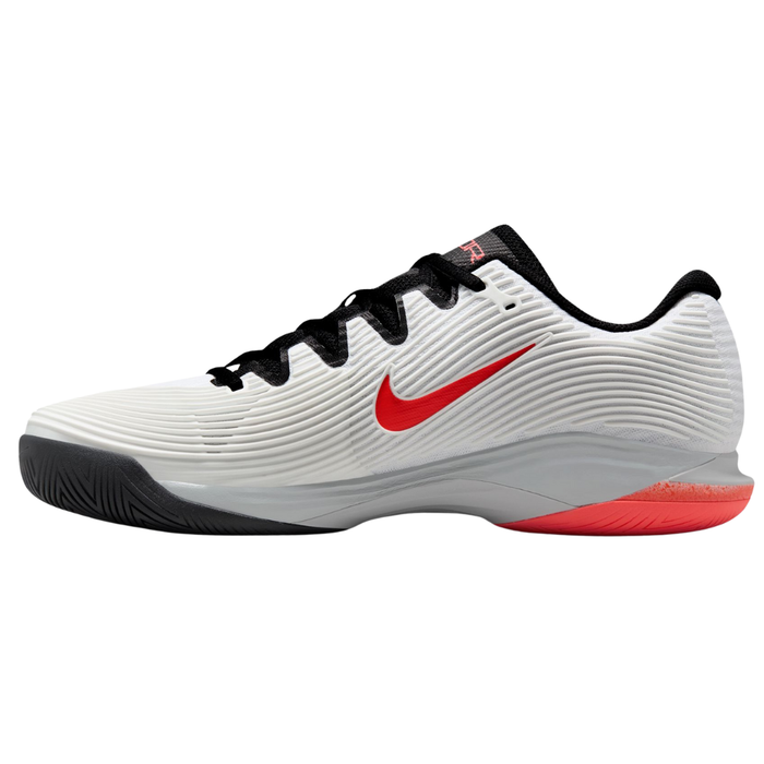 Nike Zoom Vapor 12 Hard Court Mens Tennis Shoes - White/Hot Lava Wolf Grey