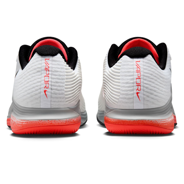 Nike Zoom Vapor 12 Hard Court Mens Tennis Shoes - White/Hot Lava Wolf Grey